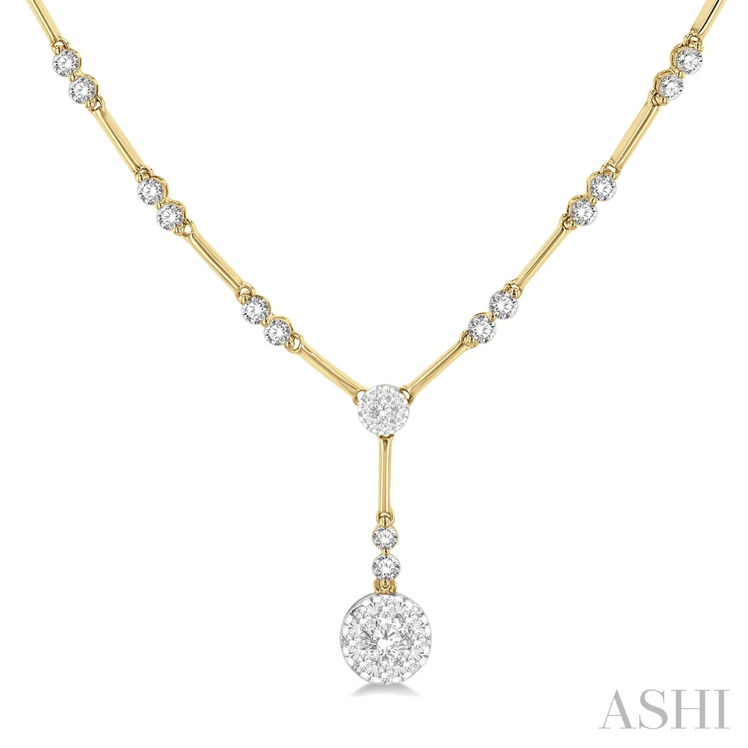 Bar Link Lovebright Diamond Necklace