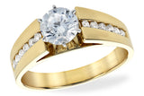 Channel-Set Diamond Semi-Mount Ring