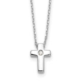 Children's CZ Cross Pendant