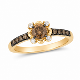 Le Vian® Chocolate Diamonds® & Nude Diamonds™ Honey Gold® Floral Ring