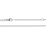 Adjustable Silver 2.25mm Cable Link Chain