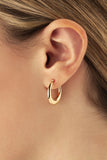 Small Gold Graduated Hoop Earrings