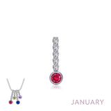 January Birthstone Love Pendant