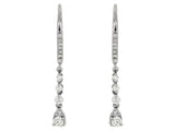 Diamond Leverback Dangle Earrings