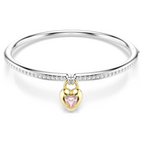 Swarovski Idyllia Heart Charm Bangle, Small