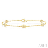 Mariner Link Diamond Station Bracelet, 7"