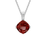 Garnet Solitaire Pendant