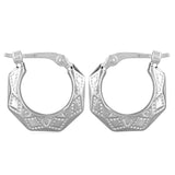 Embossed Hoop Earrings