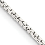 Silver 1.5mm Box Chain, 20