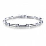 Lafonn Semi-Bezel Link Bracelet, 7.2"