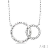 Diamond Double Circle Necklace