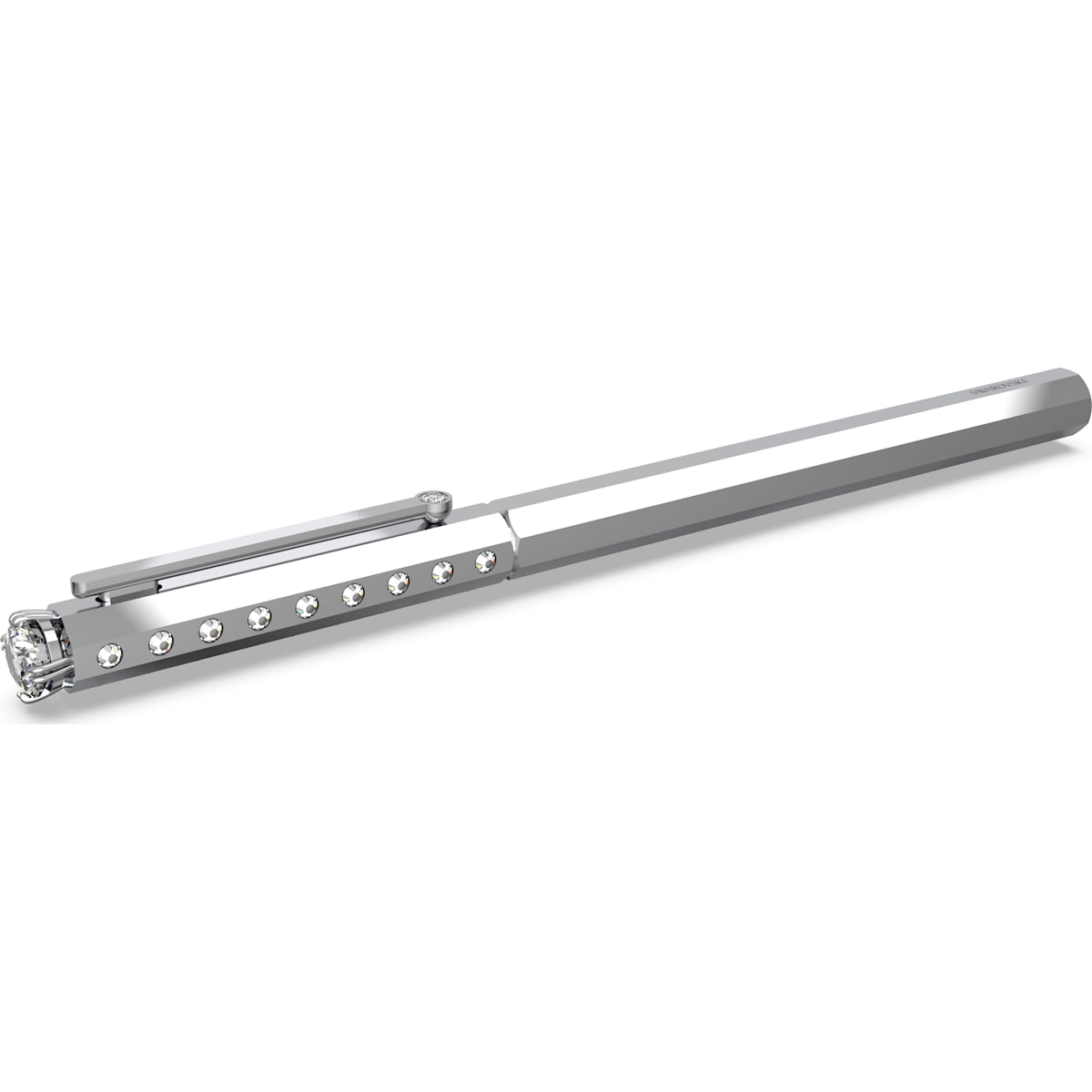 Swarovski Ballpoint pen, Classic, Silver-tone, Chrome plated