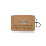 Brighton Interlok Medium Wallet, Cappucino