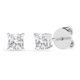 1ctw Lab Grown Princess Cut Diamond Studs