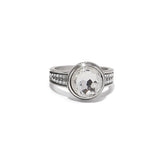 Brighton Meridian Aurora Ring, White, Size 8