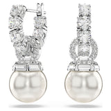 Swarovski Matrix Crystal Pearl Drop Earrings