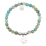 Friends Cutout Charm with Multi Amazonite Charity Bracelet