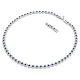 Swarovski Una Angelic Tennis Necklace, Blue