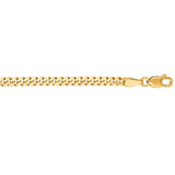 Yellow Gold 3mm Curb Chain, 22