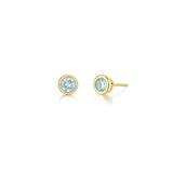 Lafonn March Bezel Birthstone Earrings