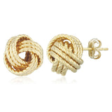 Gold Vermeil Twisted Love Knot Earrings