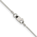 Silver 0.8mm Snake Chain, 18