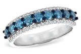 Blue & White Diamond Band