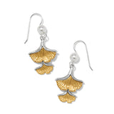 Brighton Everbloom Ginko Pearl French Wire Earrings