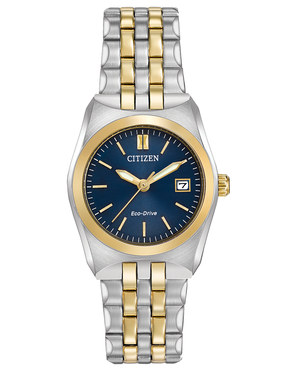 Ladies Two Tone Corso Citizen Watch with Blue Dial