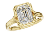 Emerald Cut Diamond Ring Mounting