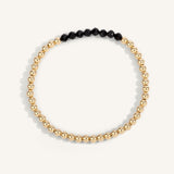 Dee Berkley Black Spinel Bar Bead Bracelet - 4MM