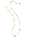 Kendra Scott Lyle Gold Snake Short Pendant Necklace in White Pearl