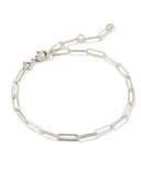 Kendra Scott Courtney Paperclip Bracelet in Silver