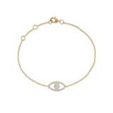 Diamond Evil Eye Bracelet