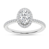 Oval Halo Lab Grown Diamond Engagement Ring
