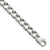 Stainless Steel Square Link Bracelet, 8.5"