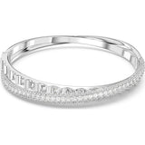 Swarovski Rota Bangle, White, M