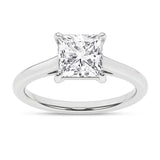 2ct Princess Cut Lab Grown Diamond Solitaire Engagement Ring