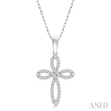 Loop Cross Diamond Fashion Pendant
