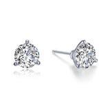 Lafonn 3ctw 3-Prong Martini Stud Earrings