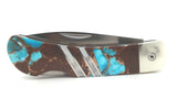 Gemstone Exotics Collection 3" Lockback Knife - Turquoise & Lava