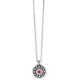 Brighton Pebble Dot Medali Petite Reversible Necklace, Light Siam