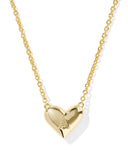 Kendra Scott Heart Letter A Gold Ivory Mother of Pearl Short Pendant Necklace