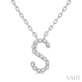 Petite 'S' Initial Diamond Necklace