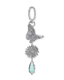 Kendra Scott Butterfly Bag Charm with Sea Green Chrysocolla