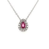 Ruby Halo Pendant