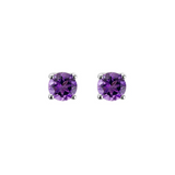 Amethyst Stud Earrings