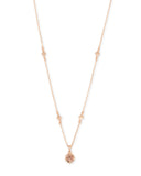 Kendra Scott Nola Rose Gold Pendant Necklace in Rose Gold Drusy