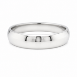 White Gold 6mm Medium Dome Wedding Band