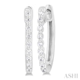 Silver & Diamond Huggies